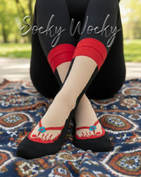 Female Leg Socks Funny Print