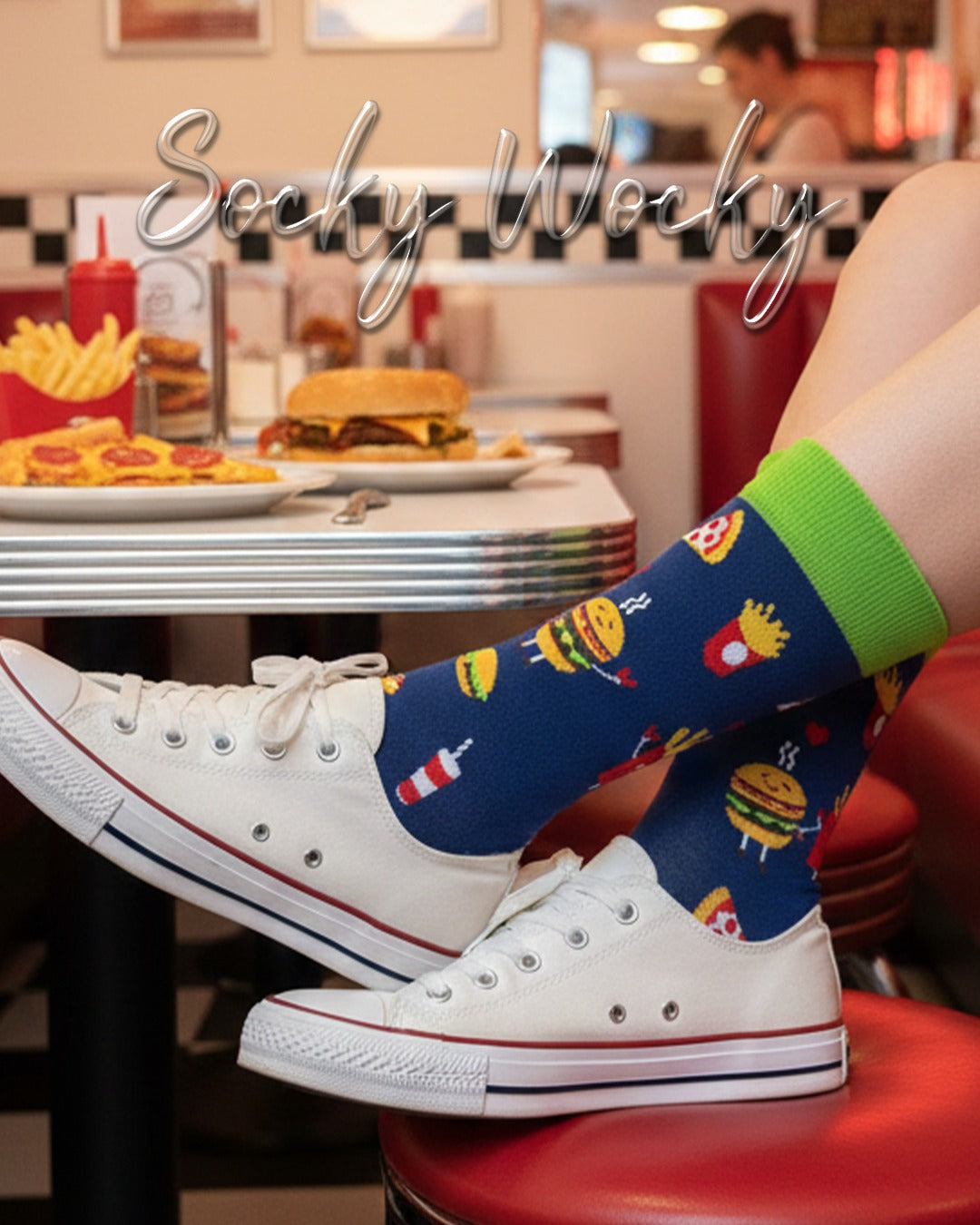 Calze Fast Food Serie Cibo di Strada