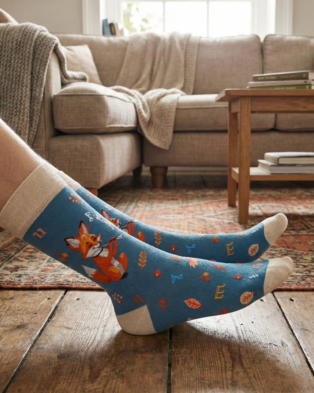 Fox Flute Socks Fantasy Animal Series