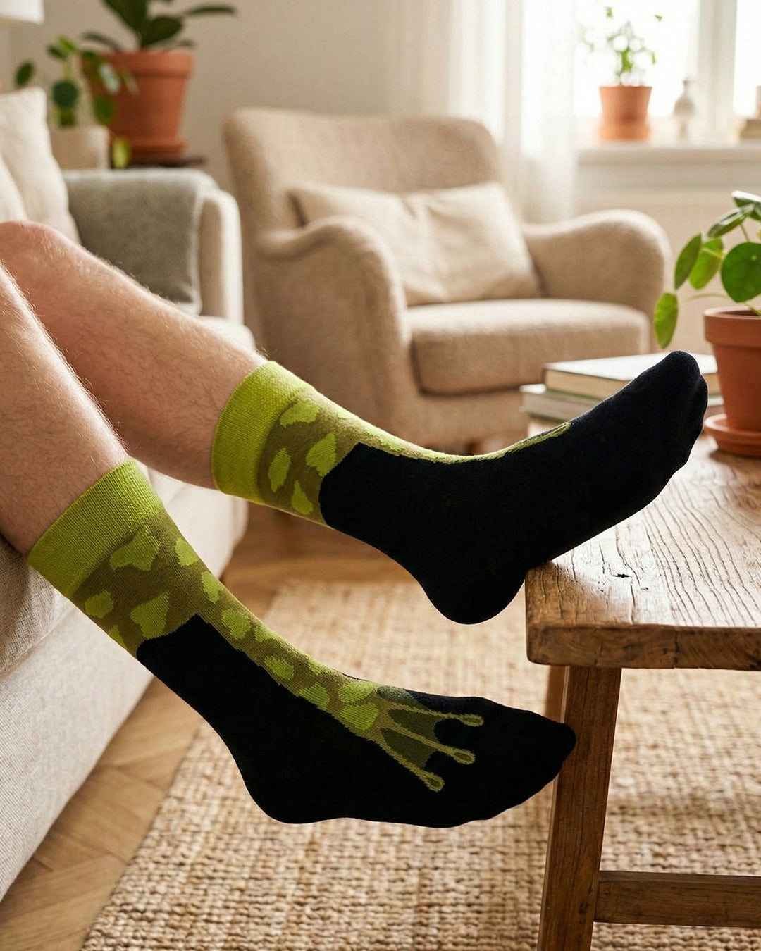 Frog Leg Socks Animal Nature Theme