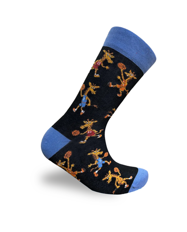 Chaussettes de basket-ball Girafe Série Animaux Sportifs