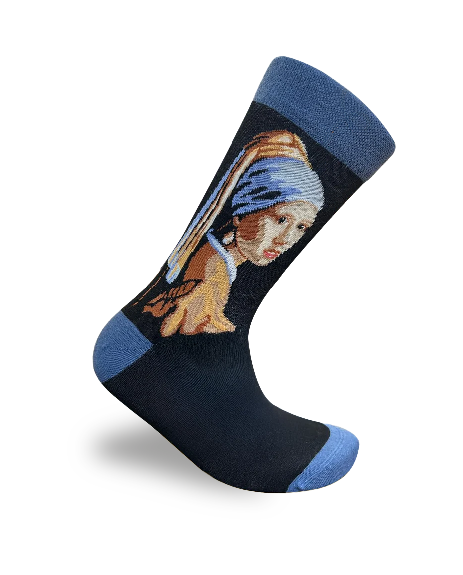 Girl With Pearl Earring Socks Classic Art Series