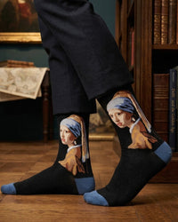 Girl With Pearl Earring Socks Classic Art Series