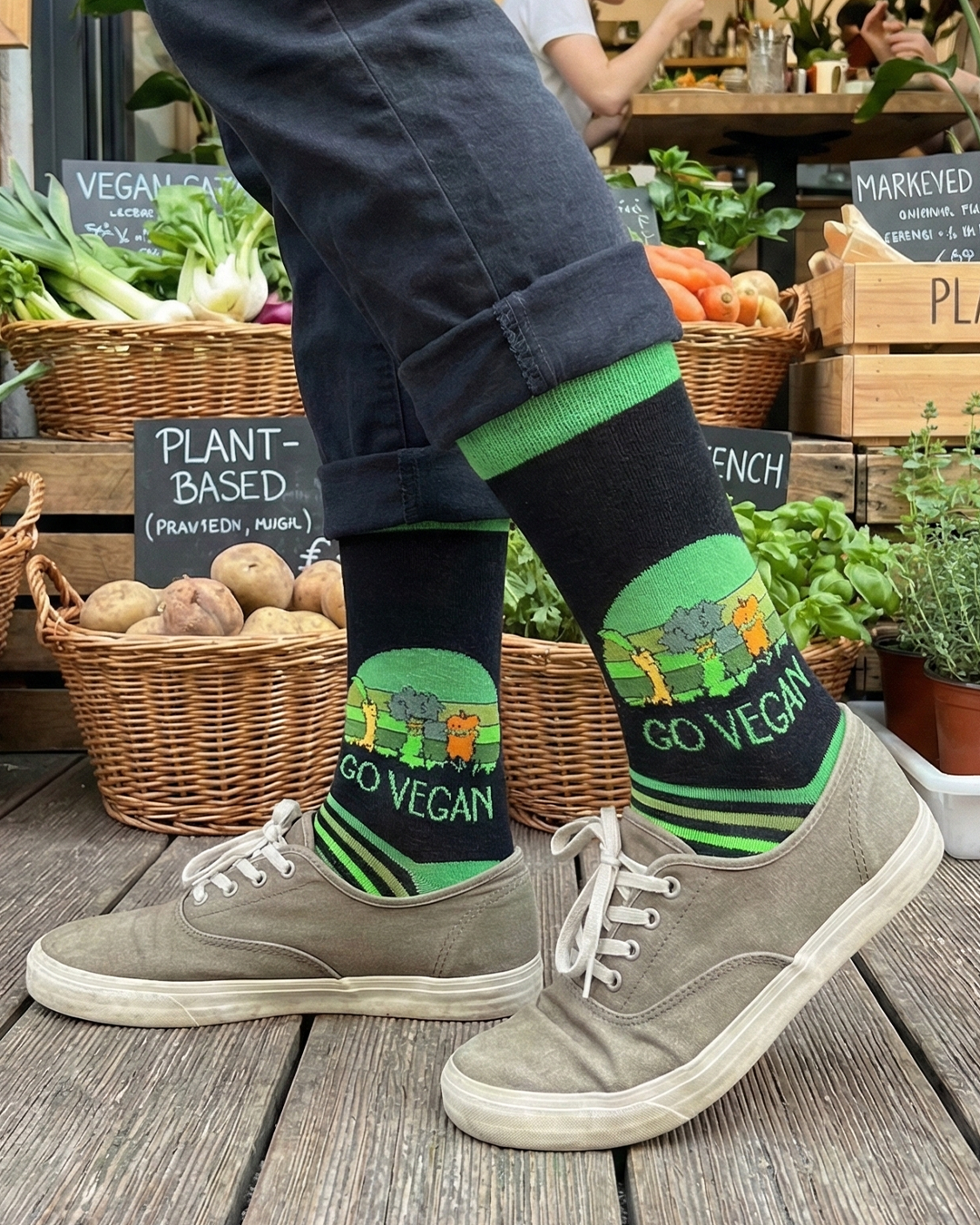 Go Vegan Socks Plant Lifestyle Series
