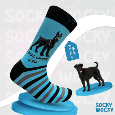 Great Schnauzer Socks Dog Funny Cotton