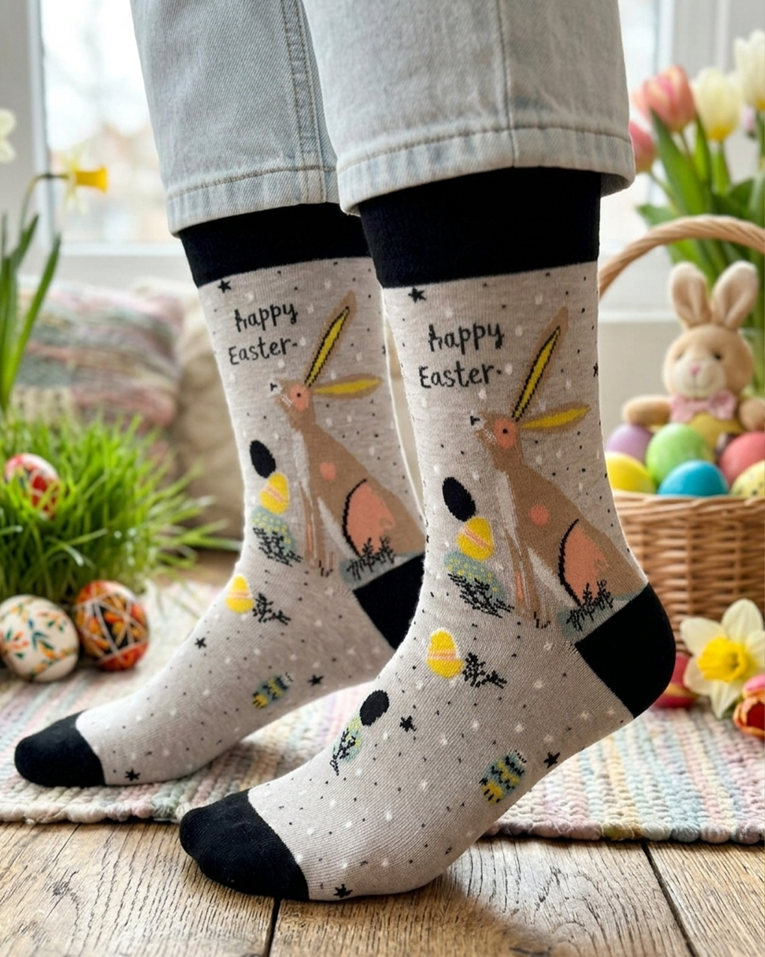 Happy Easter Socks Holiday Celebration Edition