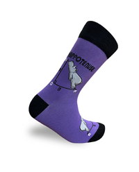 Hippotenuse Purple Socks Geometric Math Style