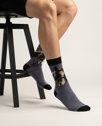Chaussettes motif cheval en coton premium pour les passionnés d'équitation