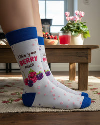 I Love You Berry Much Socks Sweet Love Edition