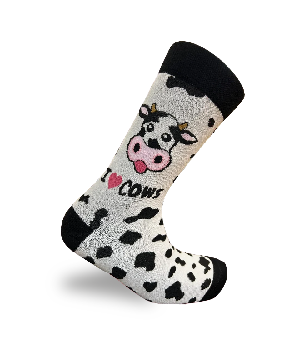 I Love Cows Socks Farm Animal Edition