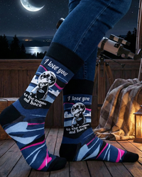 Ti Amo fino alla Luna e Ritorno Calze Serie Regalo d'Amore