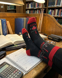 Ich liebe Mathe Socken Schul-Nerd-Edition