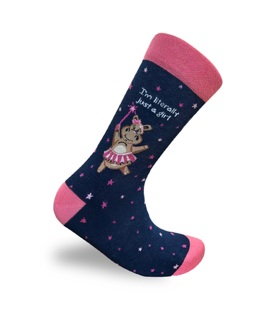 Chaussettes Je ne suis qu'une fille - Édition Déclaration Impertinente