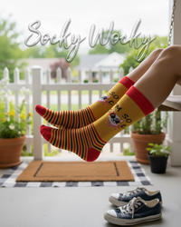 I'm So Cool Cat Graphic Statement Socks