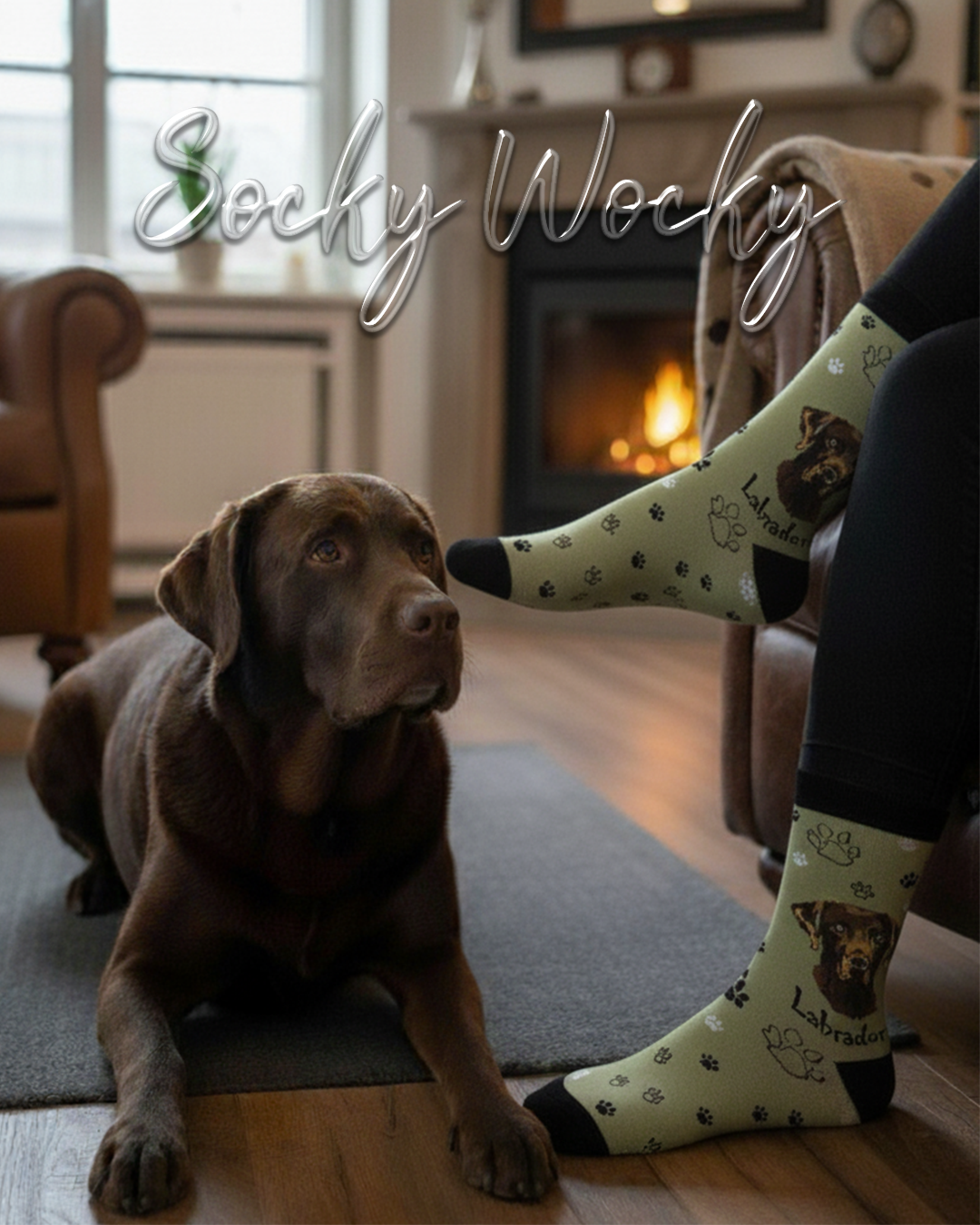 Labrador Brown Socks Classic Dog Edition