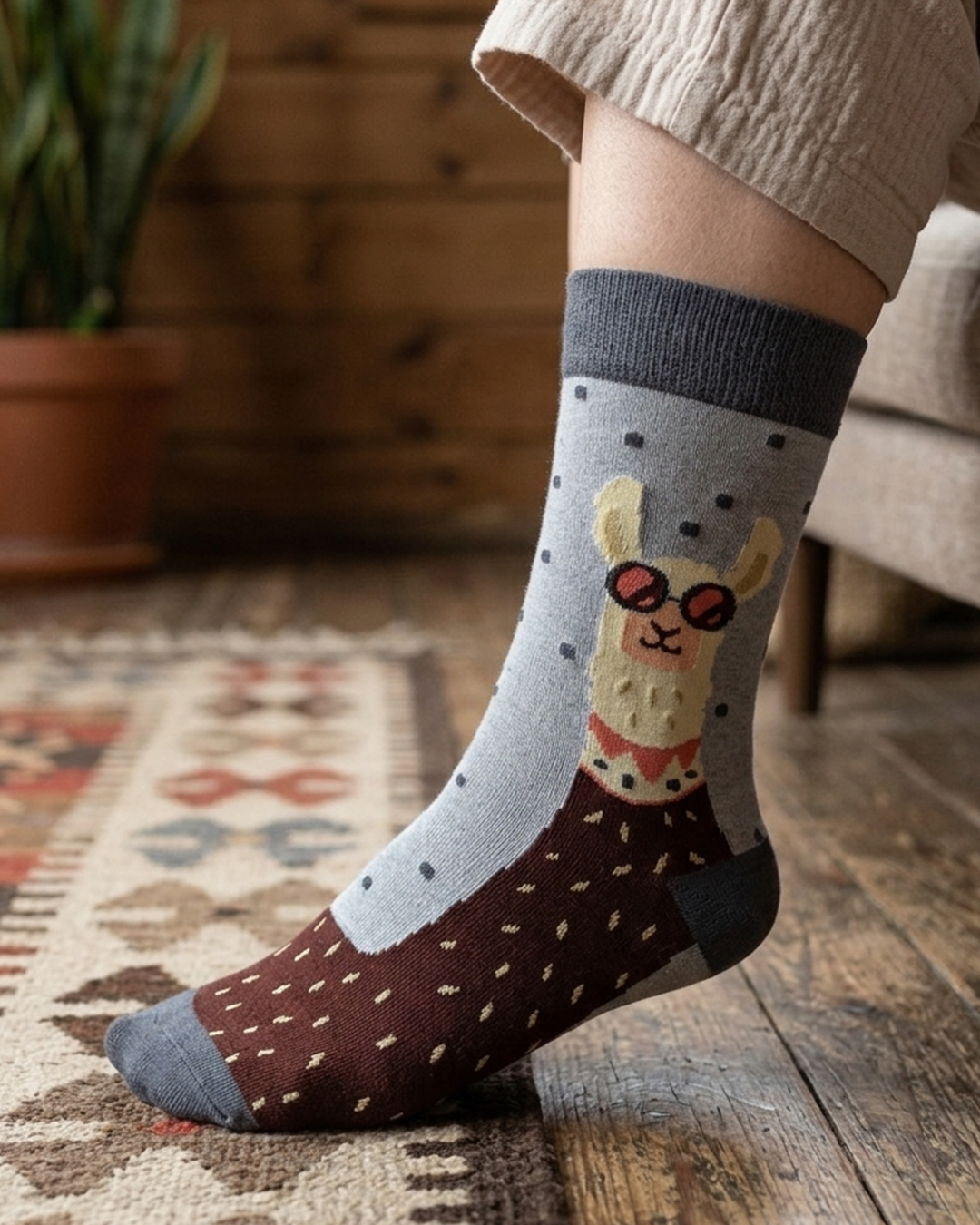Lama Socks Alpaca Animal Edition