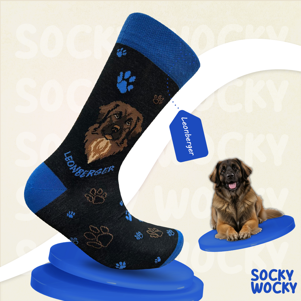 Leonberger Dog Socks Funny Cotton
