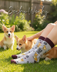La vita è migliore con i calzini Corgi Serie Amanti dei Cani