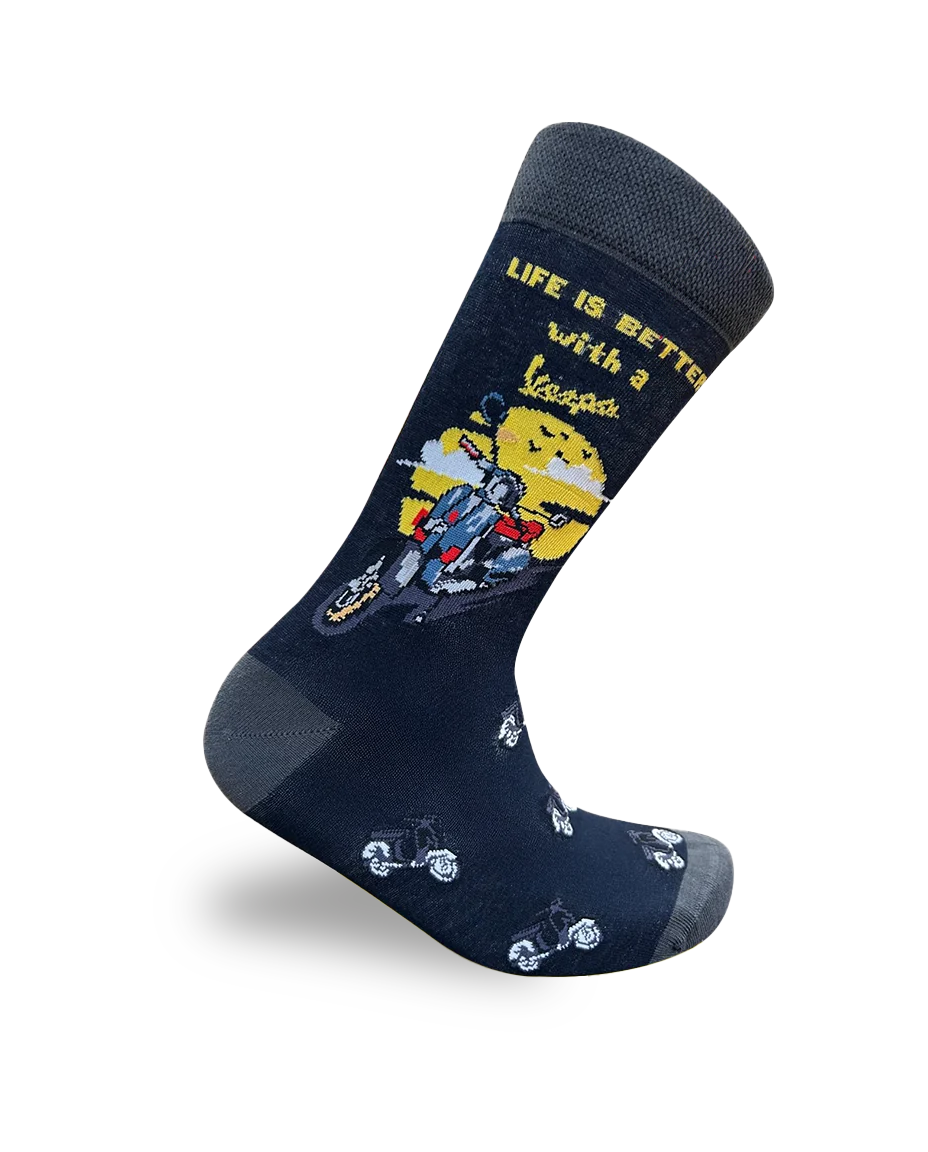 La vie est meilleure avec les chaussettes Vespa Scooter Lifestyle Edition