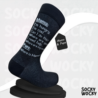 Mama & Papa Quote Socks