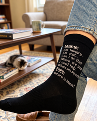 Mama & Papa Quote Socks