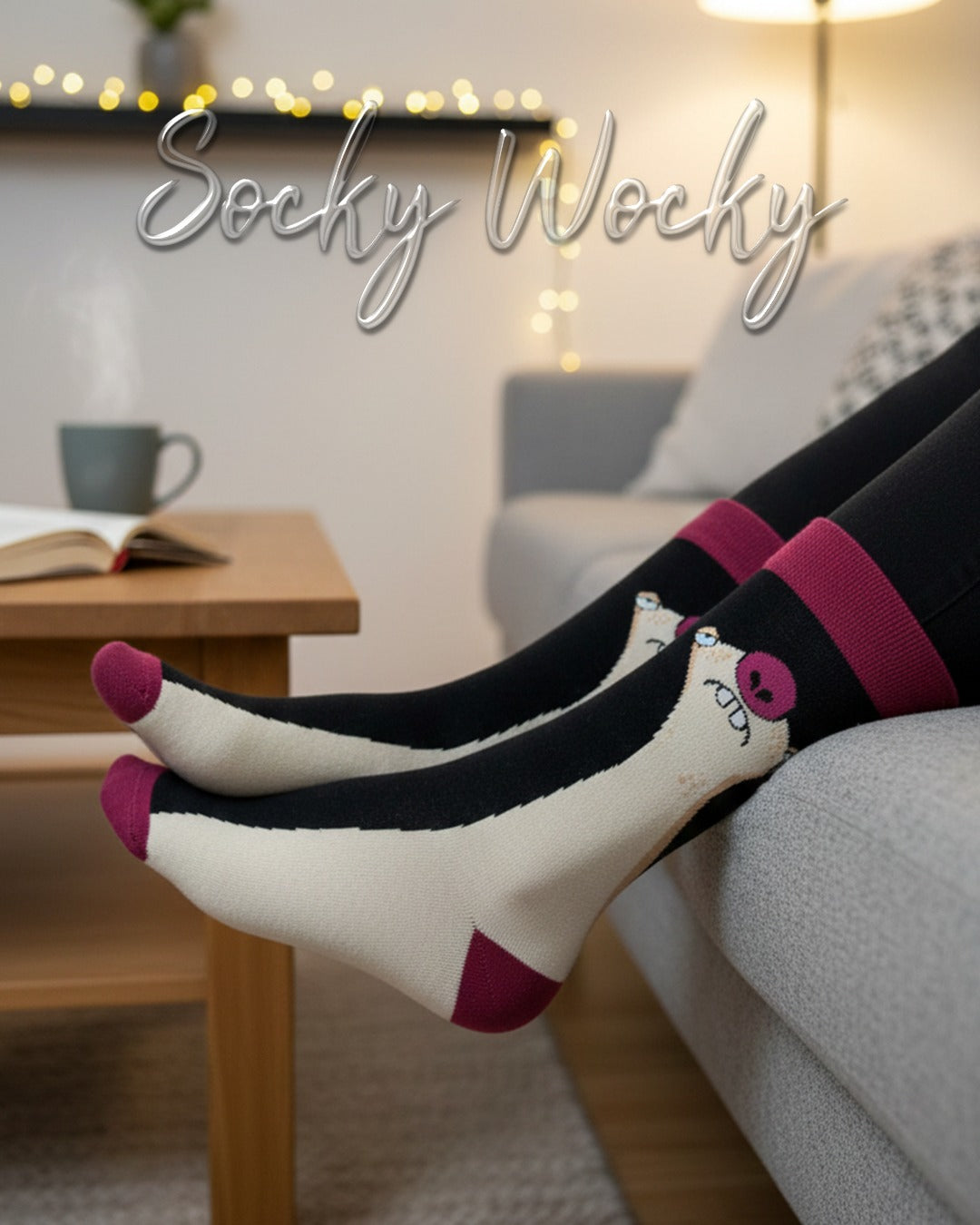Merkeet Portre Socks Animal Portrait Edition
