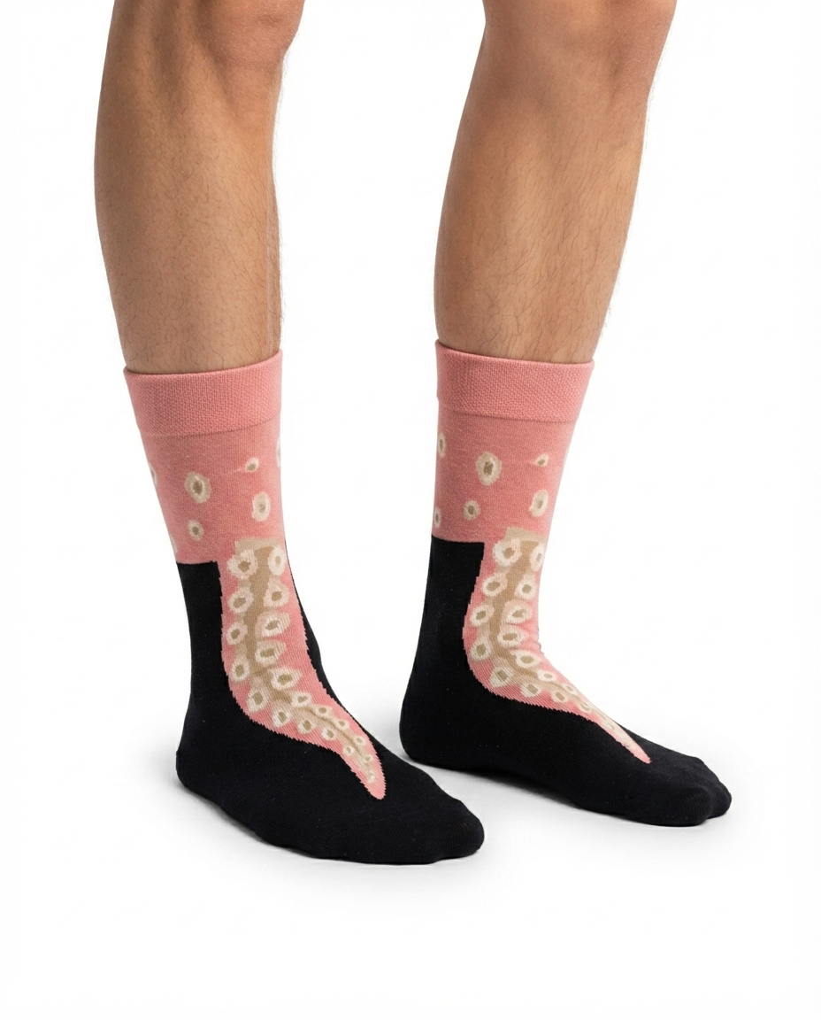 Chaussettes Jambes de Poulpe Motif Thème Océan