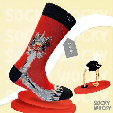 Straußsocken Safari Vogel Serie