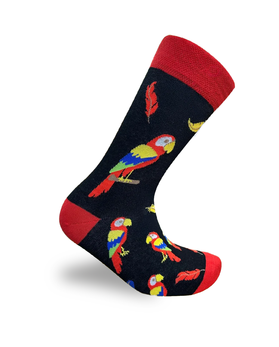 Chaussettes Perroquet Série Oiseaux Tropicaux