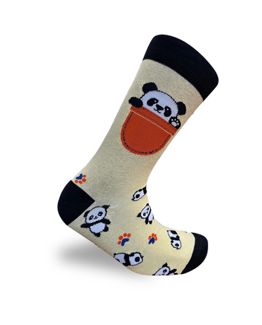 Chaussettes Panda de Poche Série Animaux Mignons