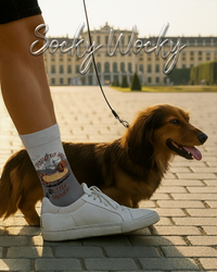 Proud to Have a Little Wiener Socks Dachshund Lover Edition