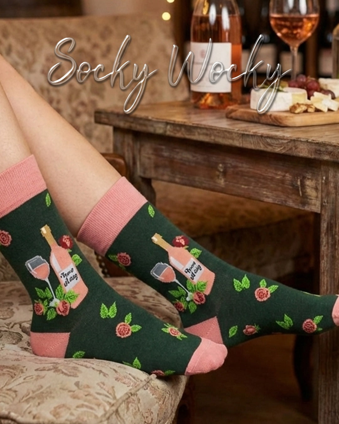 Calze Rose Tutto il Giorno Edizione Stile di Vita Floreale