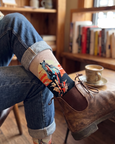 Running Horse Socks Equestrian Sport Edition