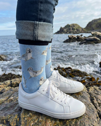 Cute Seal Animal Socks Breathable Cotton Blend