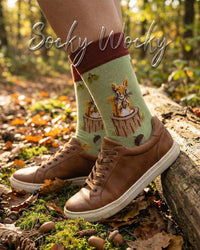 Squirrel Socks Forest Animal Edition