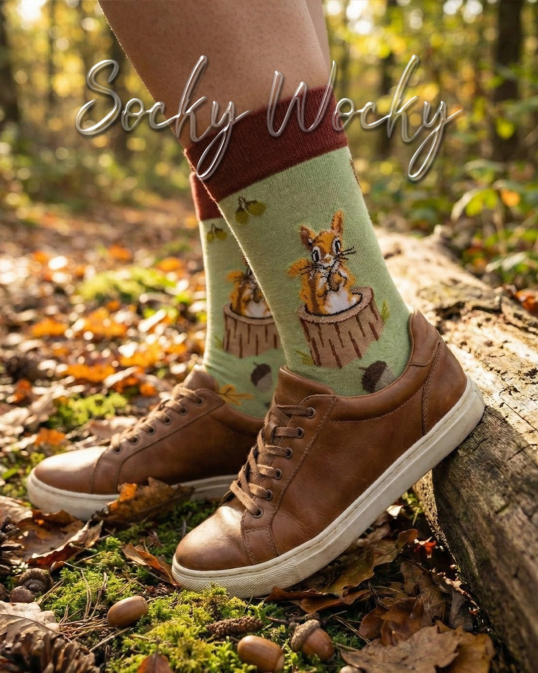Squirrel Socks Forest Animal Edition