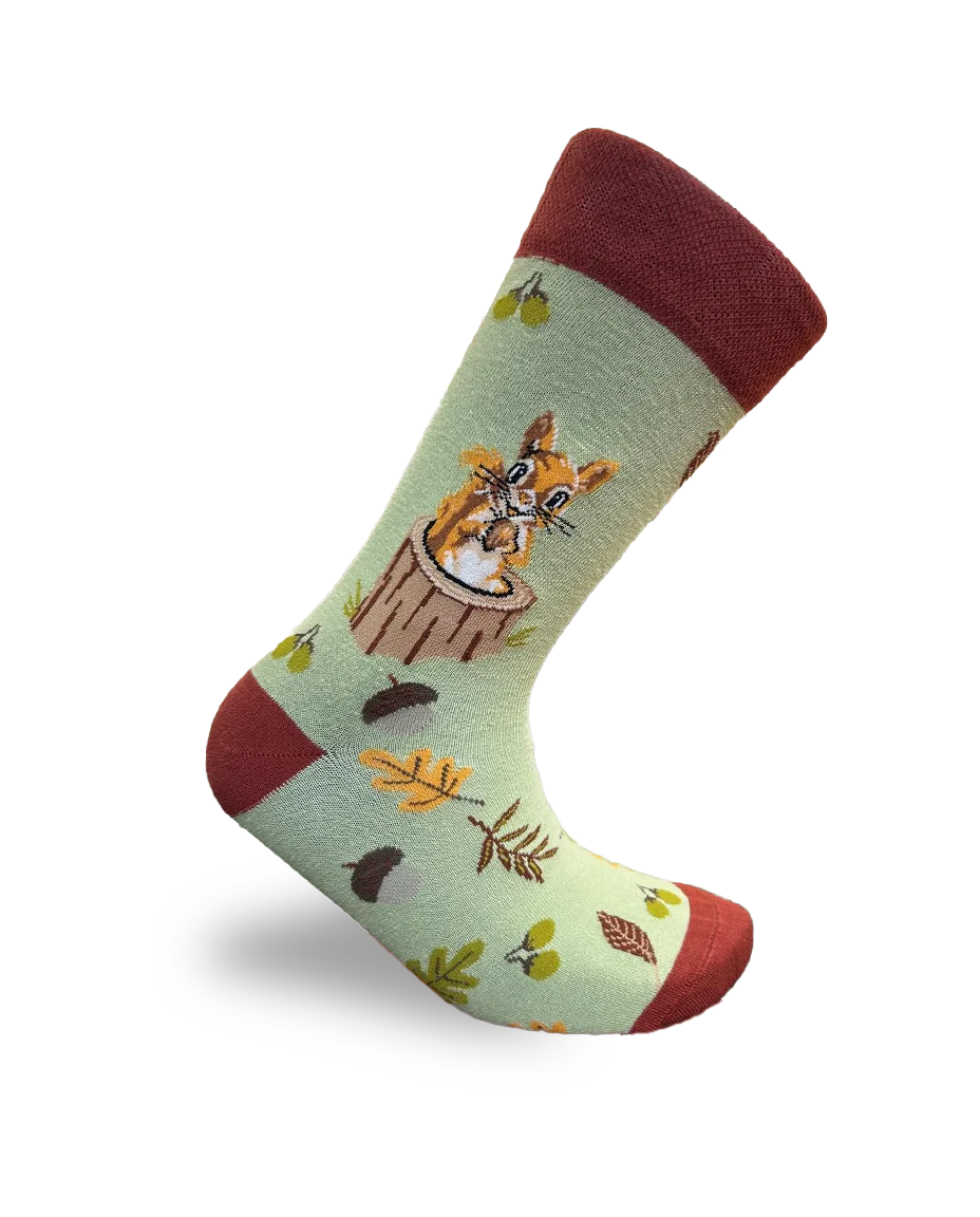 Eichhörnchen-Socken Waldtiere-Edition