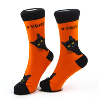 Hi Stalker Socks Mysterious Black Cat Edition