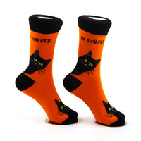 Hi Stalker Socks Mysterious Black Cat Edition