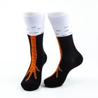 Chicken Leg Socks Farm Crew Socks Design