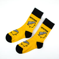 Hippotenuse Yellow Socks Geometric Math Edition
