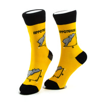 Hippotenuse Yellow Socks Geometric Math Edition