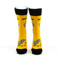 Hippotenuse Yellow Socks Geometric Math Edition