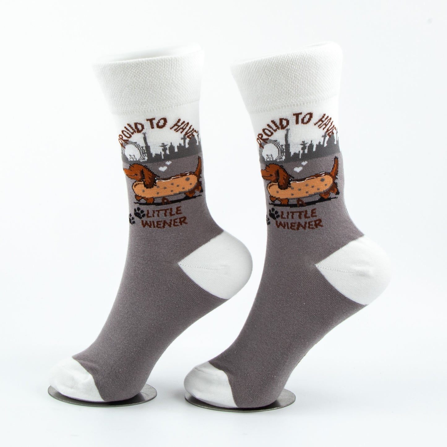 Proud to Have a Little Wiener Socks Dachshund Lover Edition