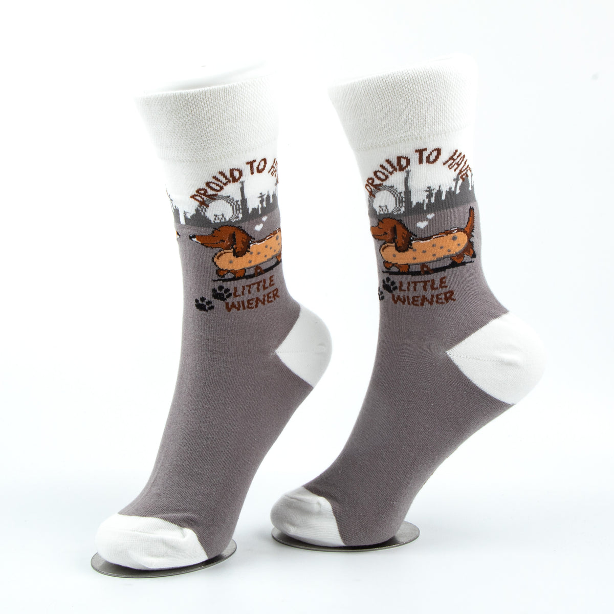 Proud to Have a Little Wiener Socks Dachshund Lover Edition