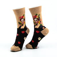 Frida Kahlo Socks Artistic Portrait Edition