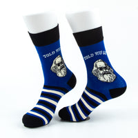 "Ich hab's ja gesagt"-Socken Edition Inspiriert von Karl Marx