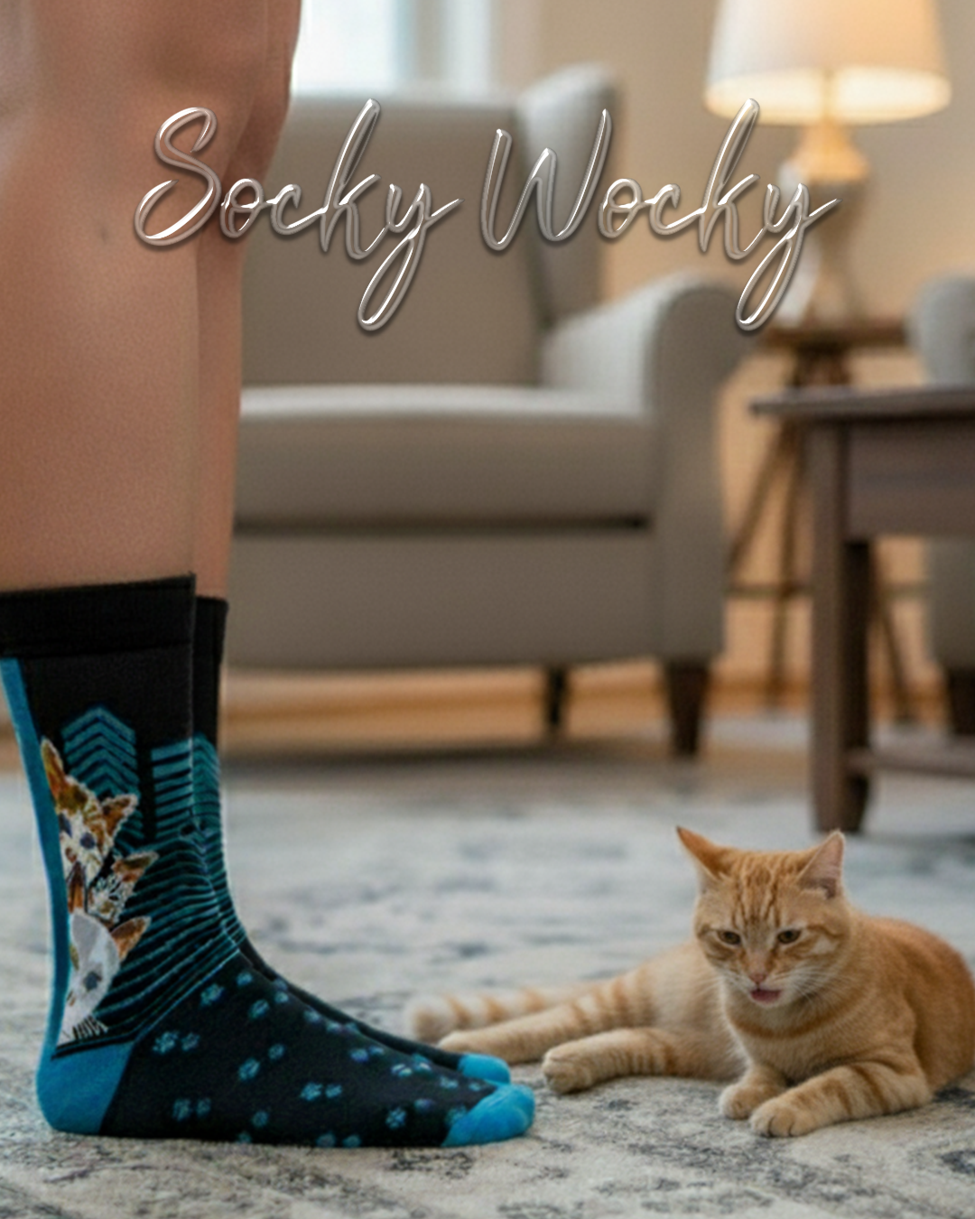 Drei Katzen Socken Süße Haustierserie
