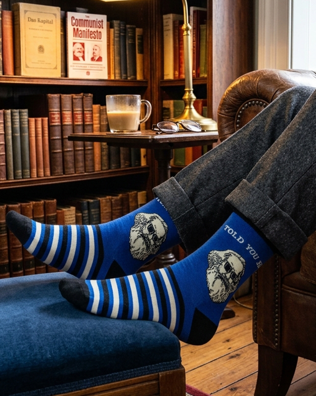 "Ich hab's ja gesagt"-Socken Edition Inspiriert von Karl Marx