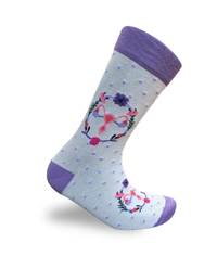 Chaussettes Mauves Utérus Édition Symbole Féminin